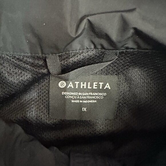 ATHLETA Westerly Jacket Travel Coat Black Women Size 1X - Picture 3 of 6